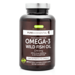 High Absorption Omega-3 Wild Fish Oil 1000mg EPA & DHA rTG Triglyceride, Lemon Flavour with 1mg Astaxanthin, 180 softgels