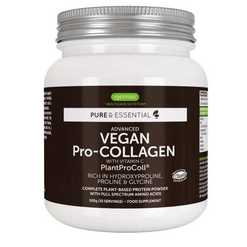 Vegan Pro-Collagen Protein Powder, Enhanced with Glycine, Proline ...