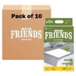 Friends Underpads CLASSIC-Large Size 60 x 90 cm (10 Packs, 100 Mats)-10 Mats per Pack