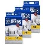 Friends Underpads PREMIUM-Large Size 60 x 90 cm (3 Packs, 30 Mats)-10 Mats per Pack