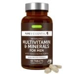 Methylated Multivitamin & Minerals for MEN Enhanced with Lycopene, Vitamin D, B6 & B12, Slow Release, 60 Tablets﻿