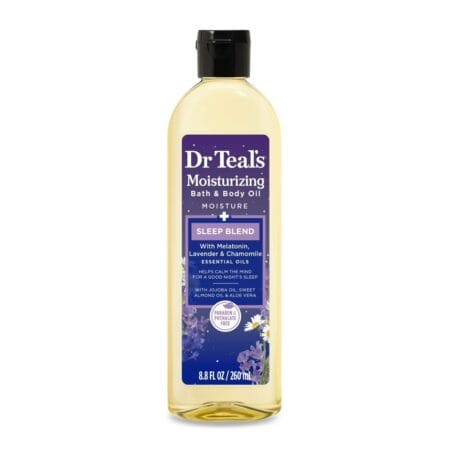 Dr Teal's Sleep Bath & Body Oil with Melatonin & Essential Oils (8.8 FL OZ/260mL)