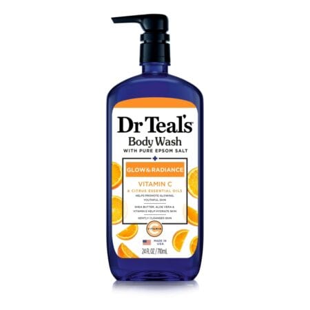 Dr Teal's Glow & Radiance Body Wash with Vitamin C & Essential Oils (24 FL OZ/710mL)