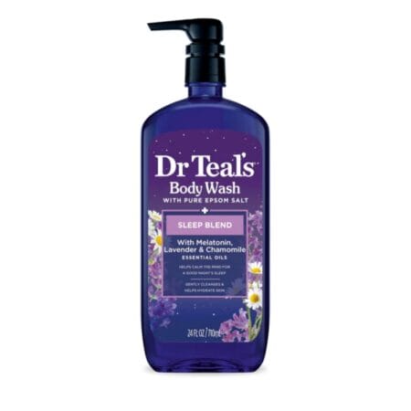 Dr Teal's Sleep Body Wash with Melatonin, Lavender & Chamomile Essential Oils (24 FL OZ/710mL)